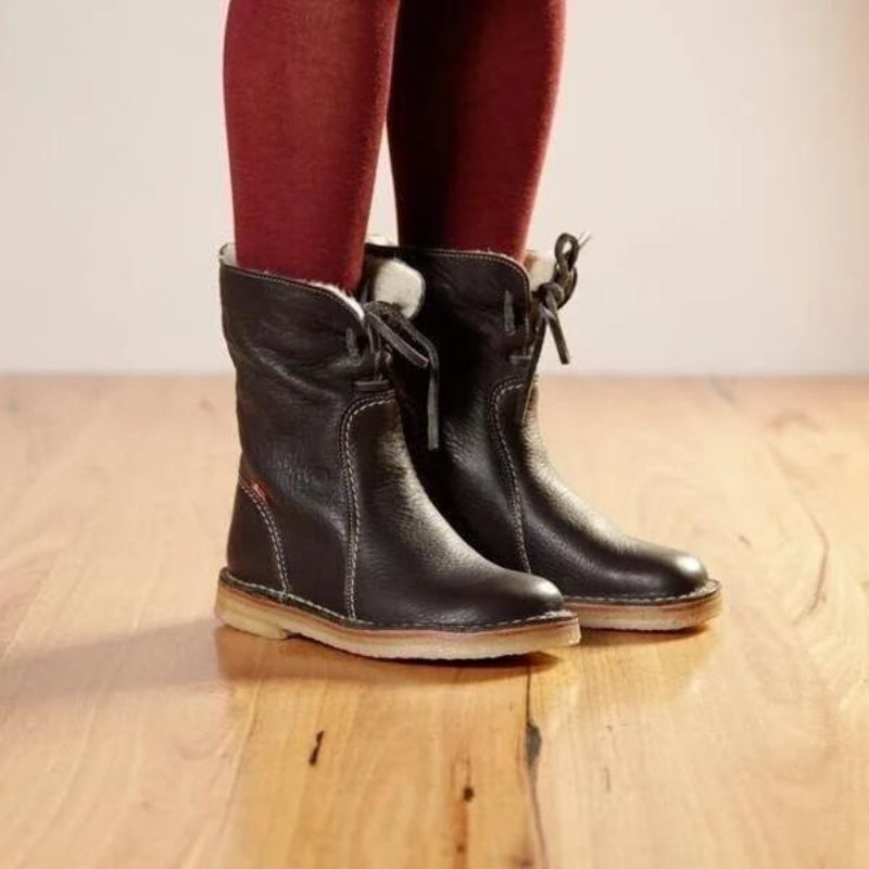 Ingrid | Warm Faux Fur Shearling Winter Boots Mid-Calf