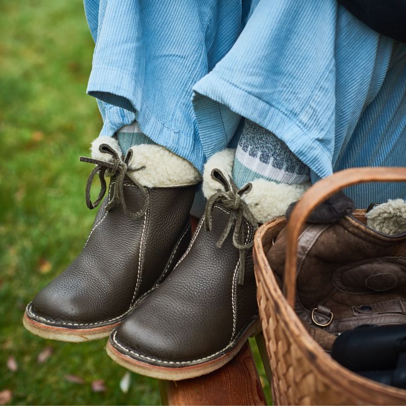 Ingrid | Warm Faux Fur Shearling Winter Boots Mid-Calf