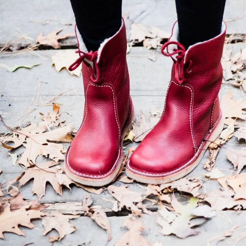 Ingrid | Warm Faux Fur Shearling Winter Boots Mid-Calf