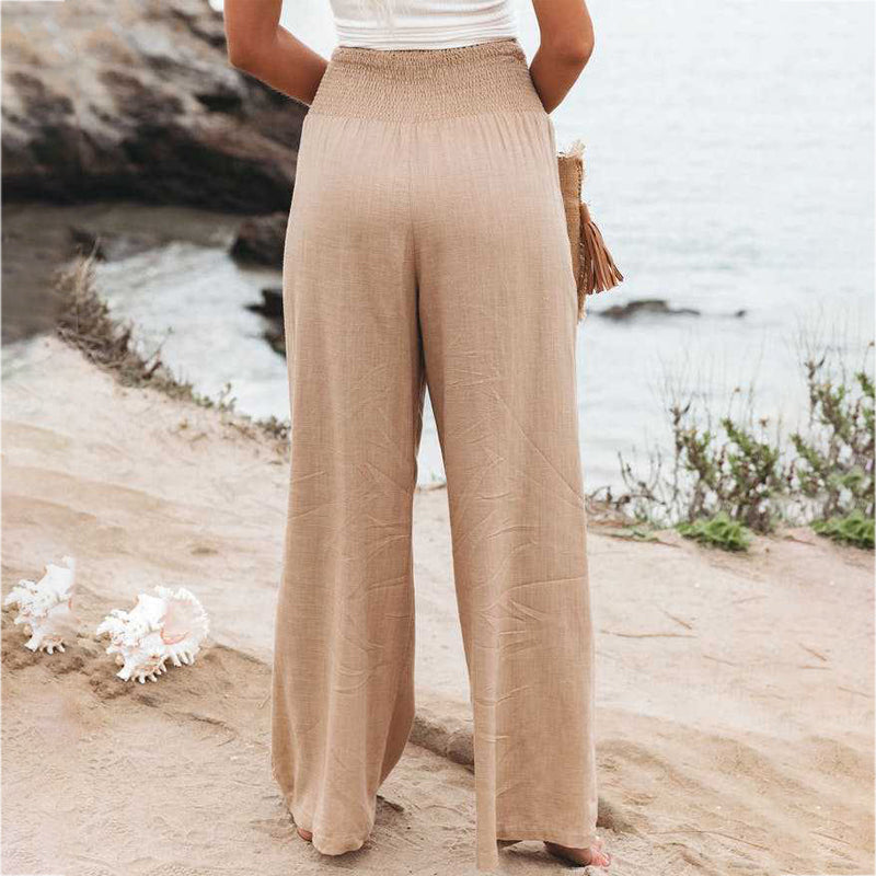 Daphne | Skinny Fit Linen Trousers For Women Tailored Style