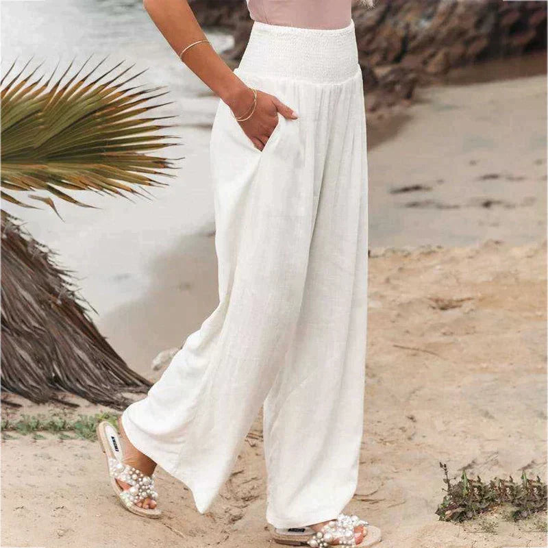 Daphne | Skinny Fit Linen Trousers For Women Tailored Style