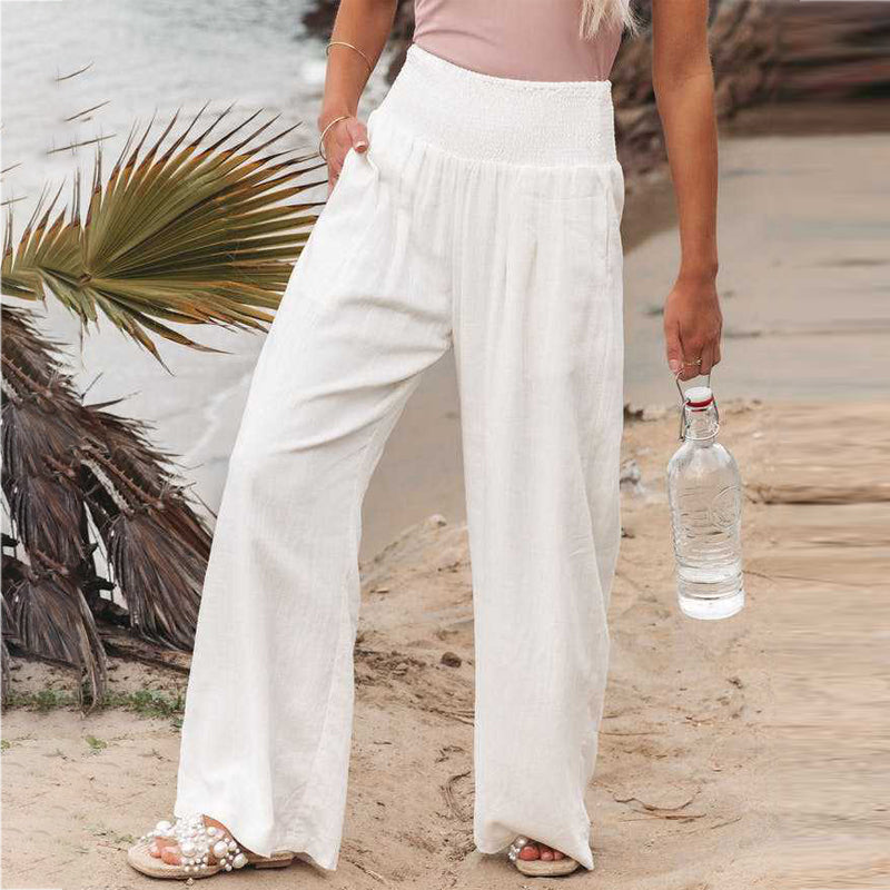 Daphne | Skinny Fit Linen Trousers For Women Tailored Style