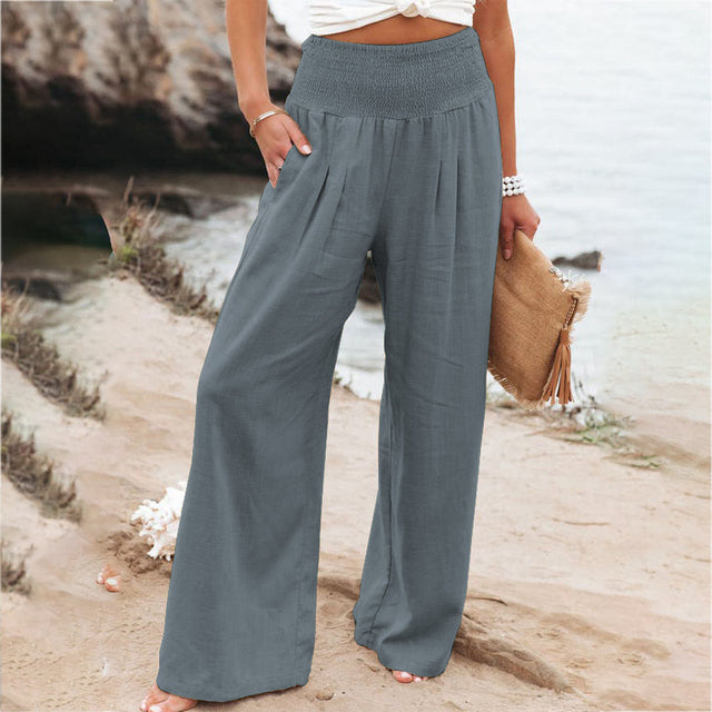 Daphne | Skinny Fit Linen Trousers For Women Tailored Style