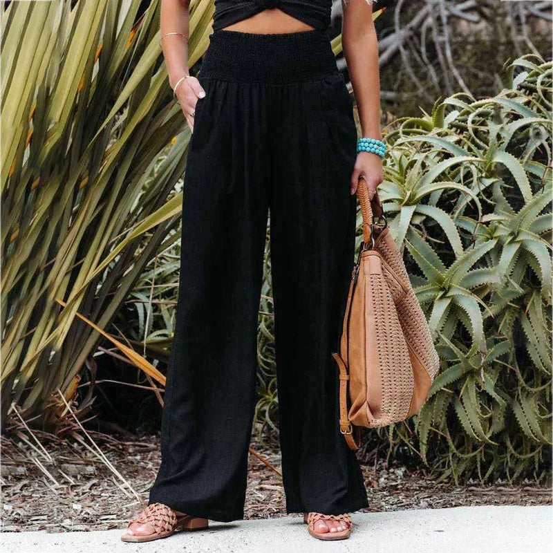 Daphne | Skinny Fit Linen Trousers For Women Tailored Style