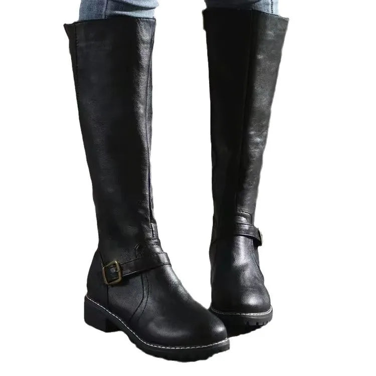Iliana | Black Brown Leather Chelsea Ankle Boots