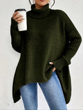 Constance | Oversized Asymmetric Turtleneck Sweater