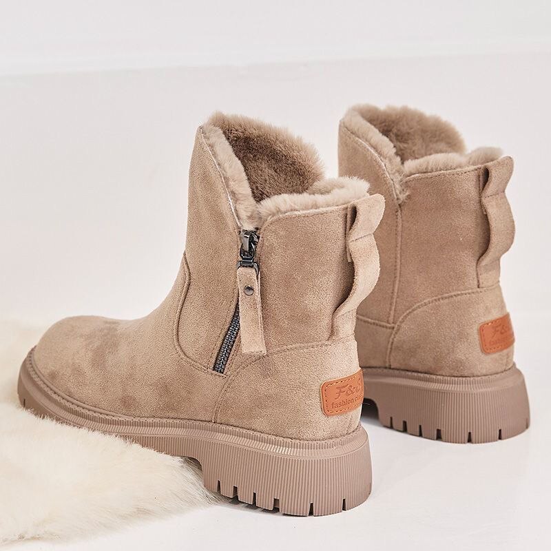 Juliette | Black Chunky Heeled Ankle Boots For Winter