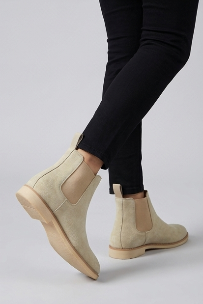 Hugo | Black Suede Leather Chelsea Ankle Boots Smart Casual