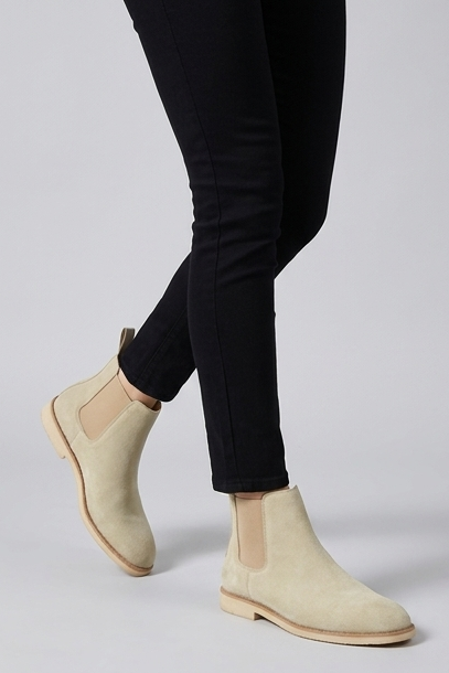 Hugo | Black Suede Leather Chelsea Ankle Boots Smart Casual