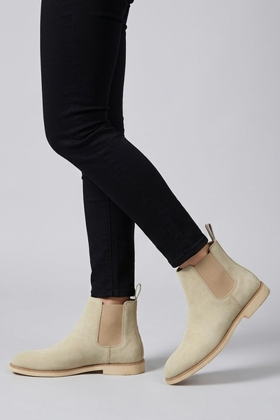 Hugo | Black Suede Leather Chelsea Ankle Boots Smart Casual