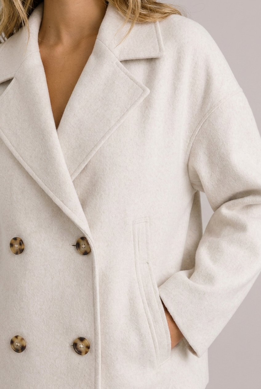 Aurelia | Cropped Black Puffer Blazer Jacket in Faux Leather