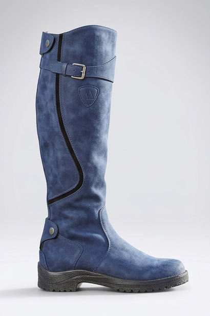 Zelie | Tall Knee High Wide Fit Leather Boots with Buckle