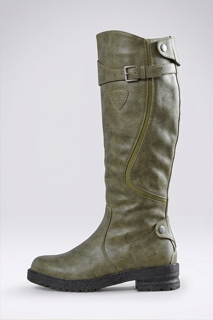 Zelie | Tall Knee High Wide Fit Leather Boots with Buckle