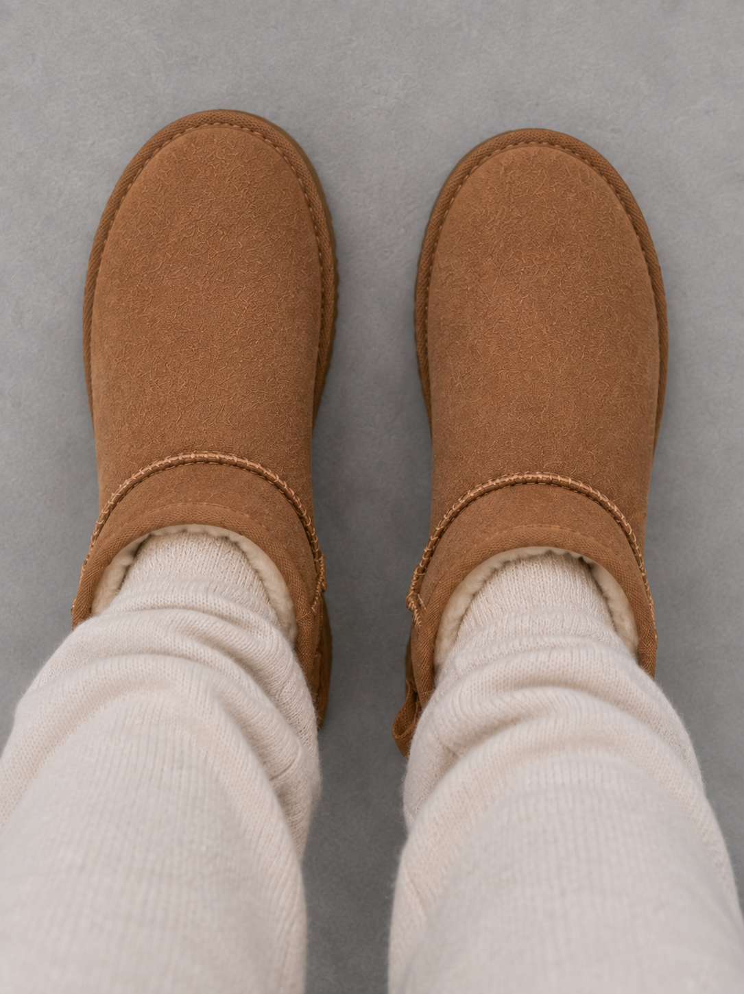 Edith | Black Suede Leather Winter Ankle Boots