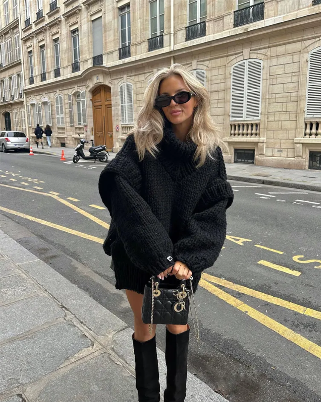 Amandine | Chunky Knit Turtleneck Roll Neck Jumper Sweater