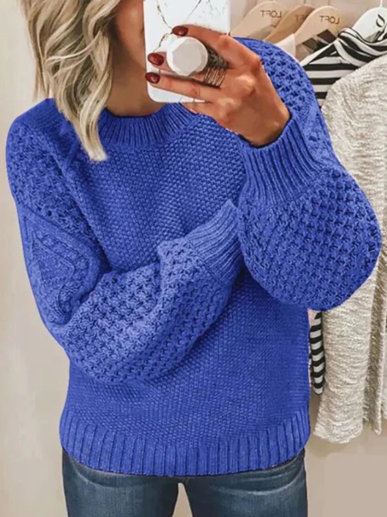 Sylvie | Women's Mesh Knit Sweater For Winter Layering