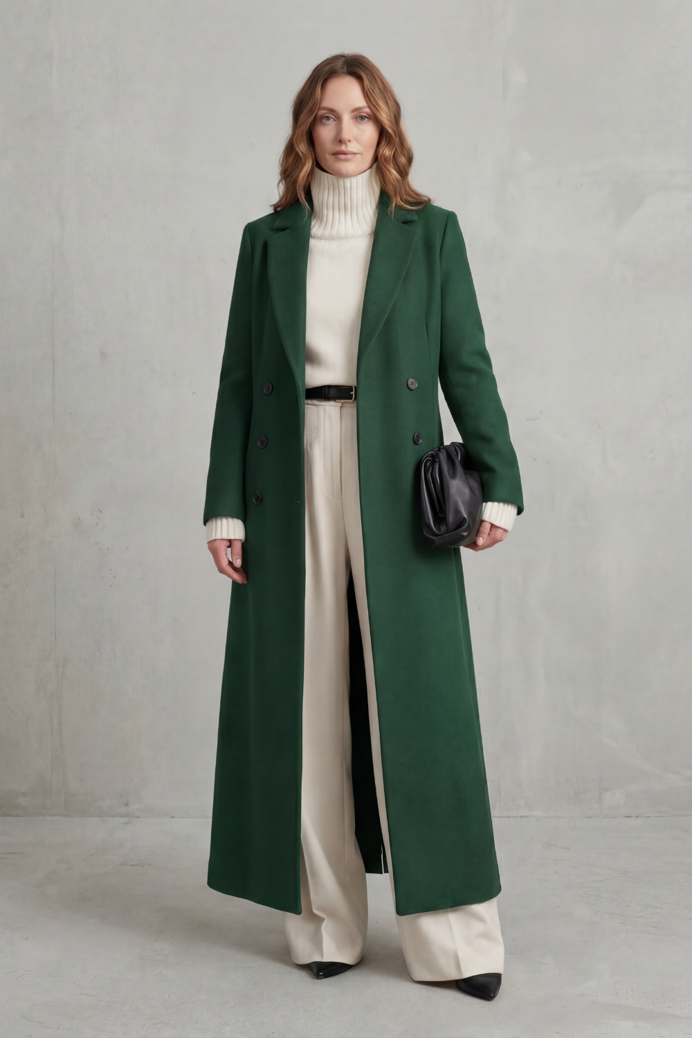 Odette | Longline Pink Camel Wool Coat For Winter Elegance