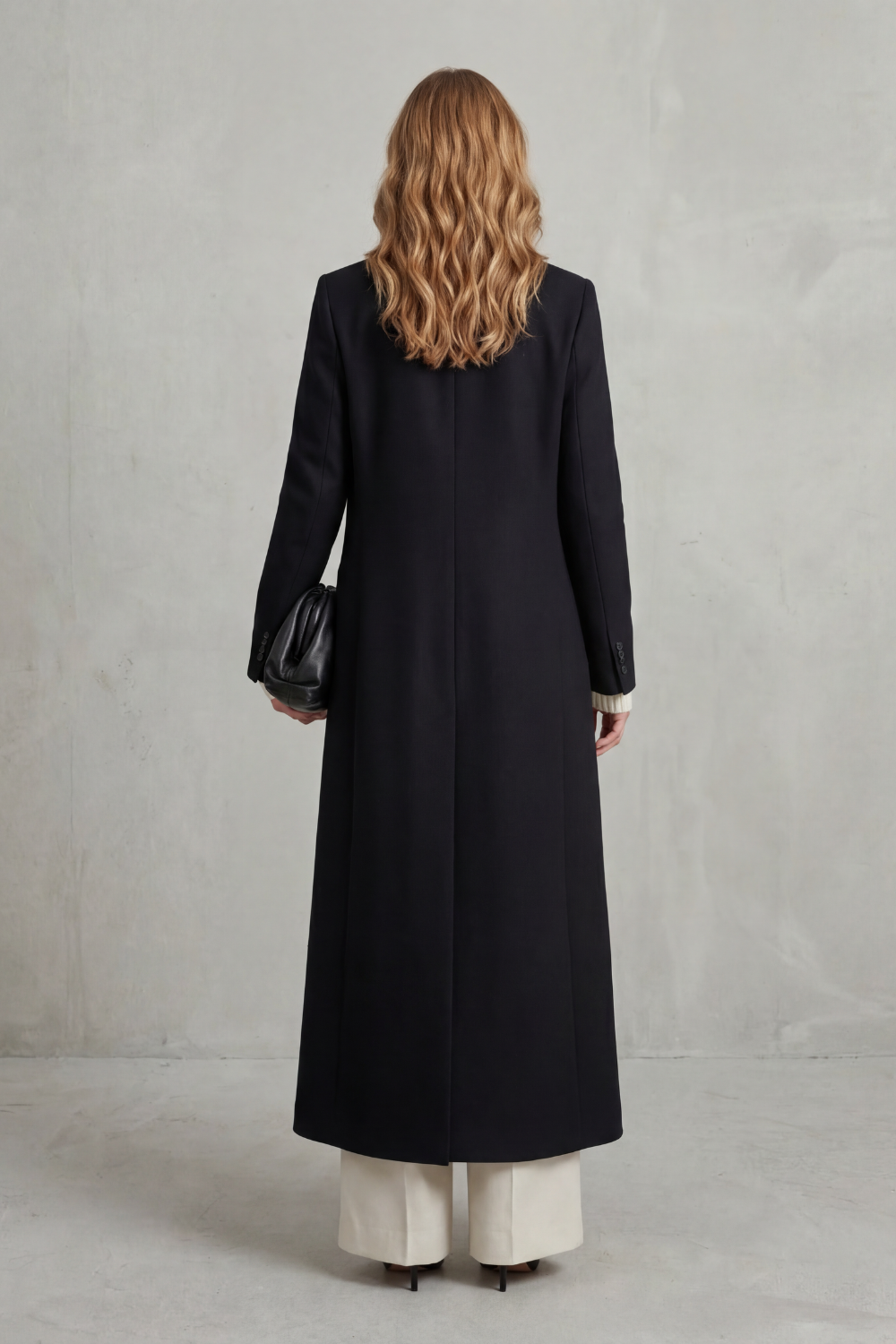 Odette | Longline Pink Camel Wool Coat For Winter Elegance
