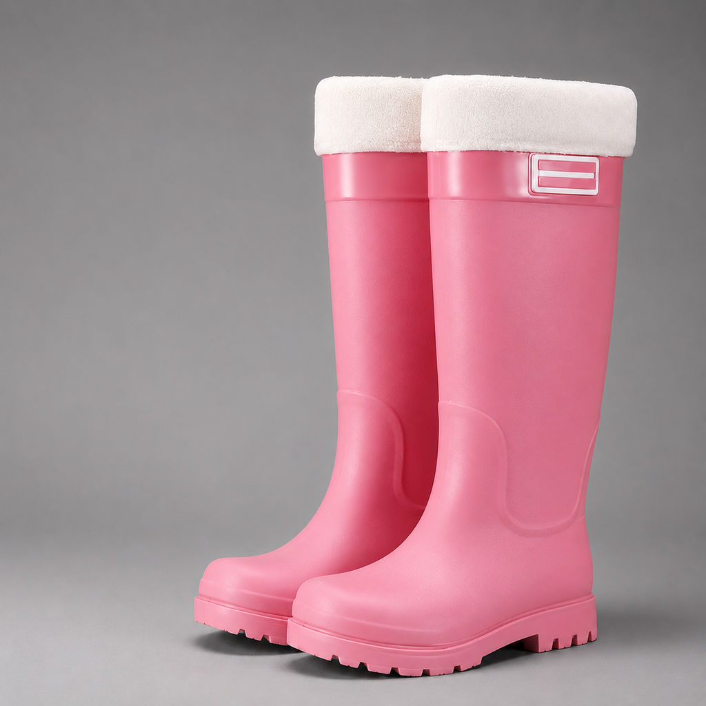 Henriette | Warm Waterproof Winter Snow Boots Fleece Lined — Pink Cotton