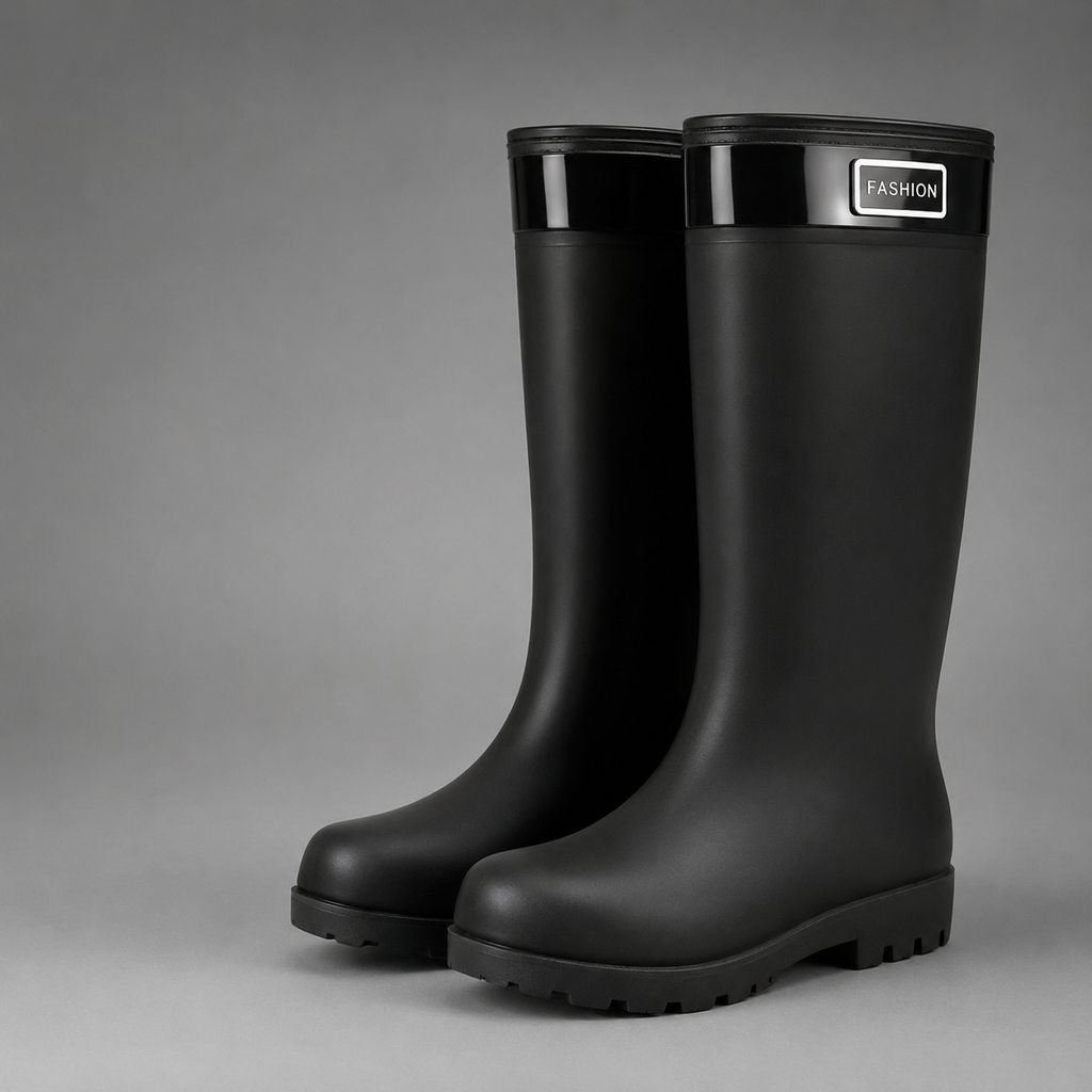 Henriette | Warm Waterproof Winter Snow Boots Fleece Lined — Black