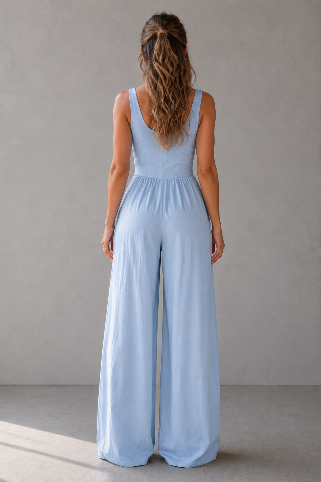 Cordelia | Wide Leg Casual Jumpsuit With Pockets