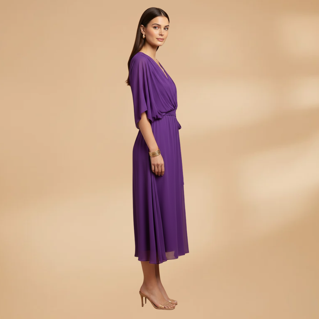 Marguerite | Chiffon V-Neck Summer Wedding Guest Dress