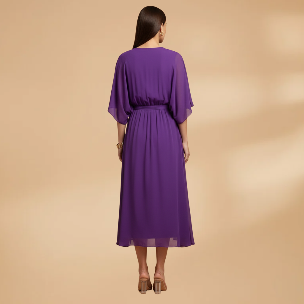 Marguerite | Chiffon V-Neck Summer Wedding Guest Dress