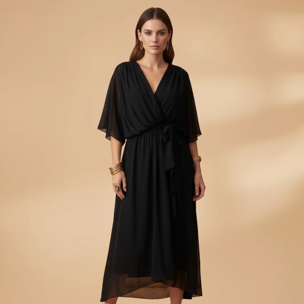 Marguerite | Chiffon V-Neck Summer Wedding Guest Dress