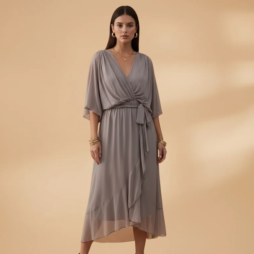 Marguerite | Chiffon V-Neck Summer Wedding Guest Dress