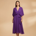 Marguerite | Chiffon V-Neck Summer Wedding Guest Dress
