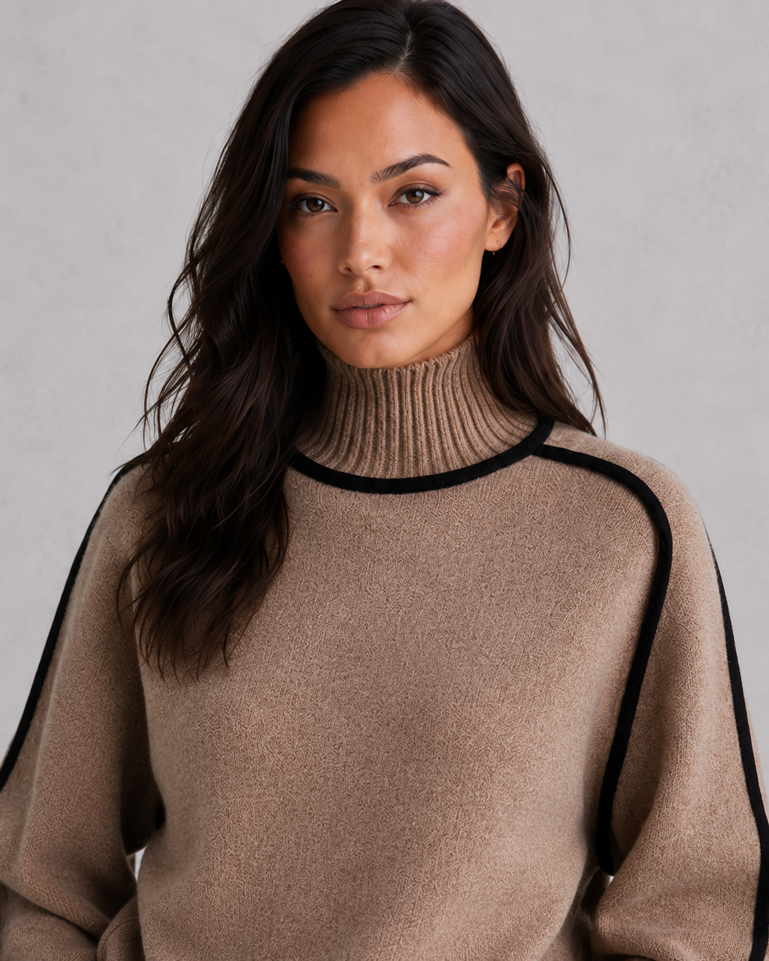 Xanthe | Cashmere Wool Roll Neck Jumper