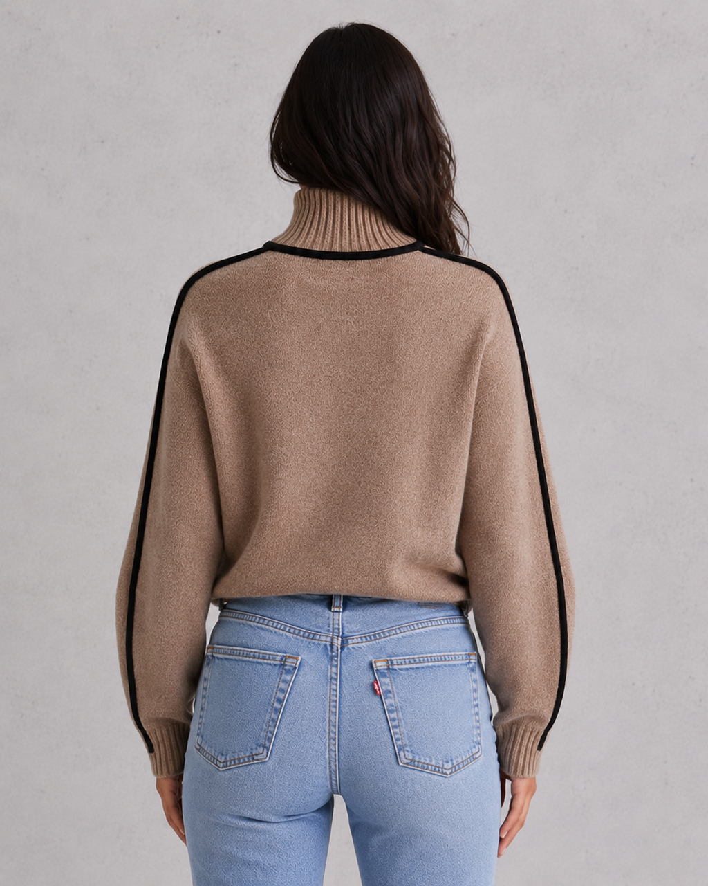 Xanthe | Cashmere Wool Roll Neck Jumper