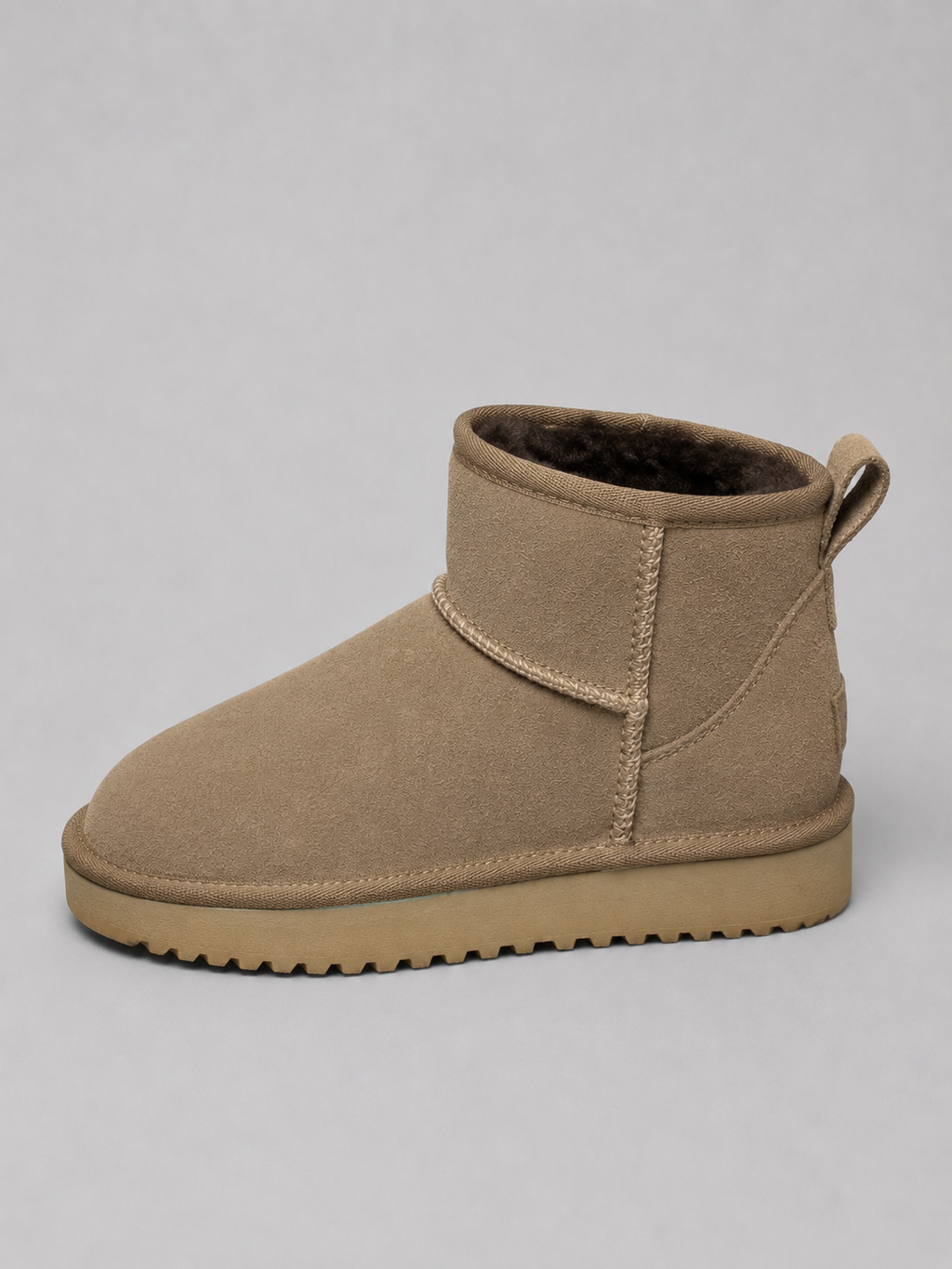 Edith | Black Suede Leather Winter Ankle Boots
