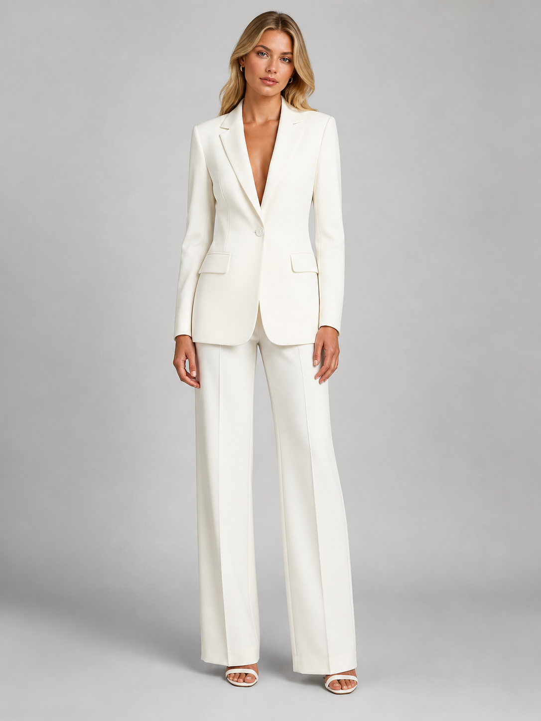 Genevieve | Office Clothes For Women Tailored Blazer Trouser Set