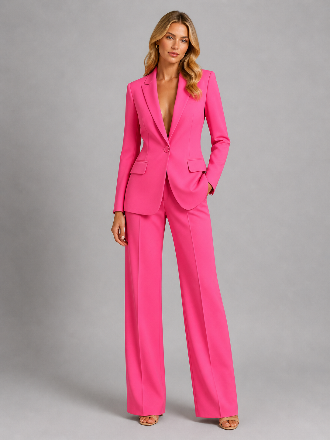 Genevieve | Office Clothes For Women Tailored Blazer Trouser Set