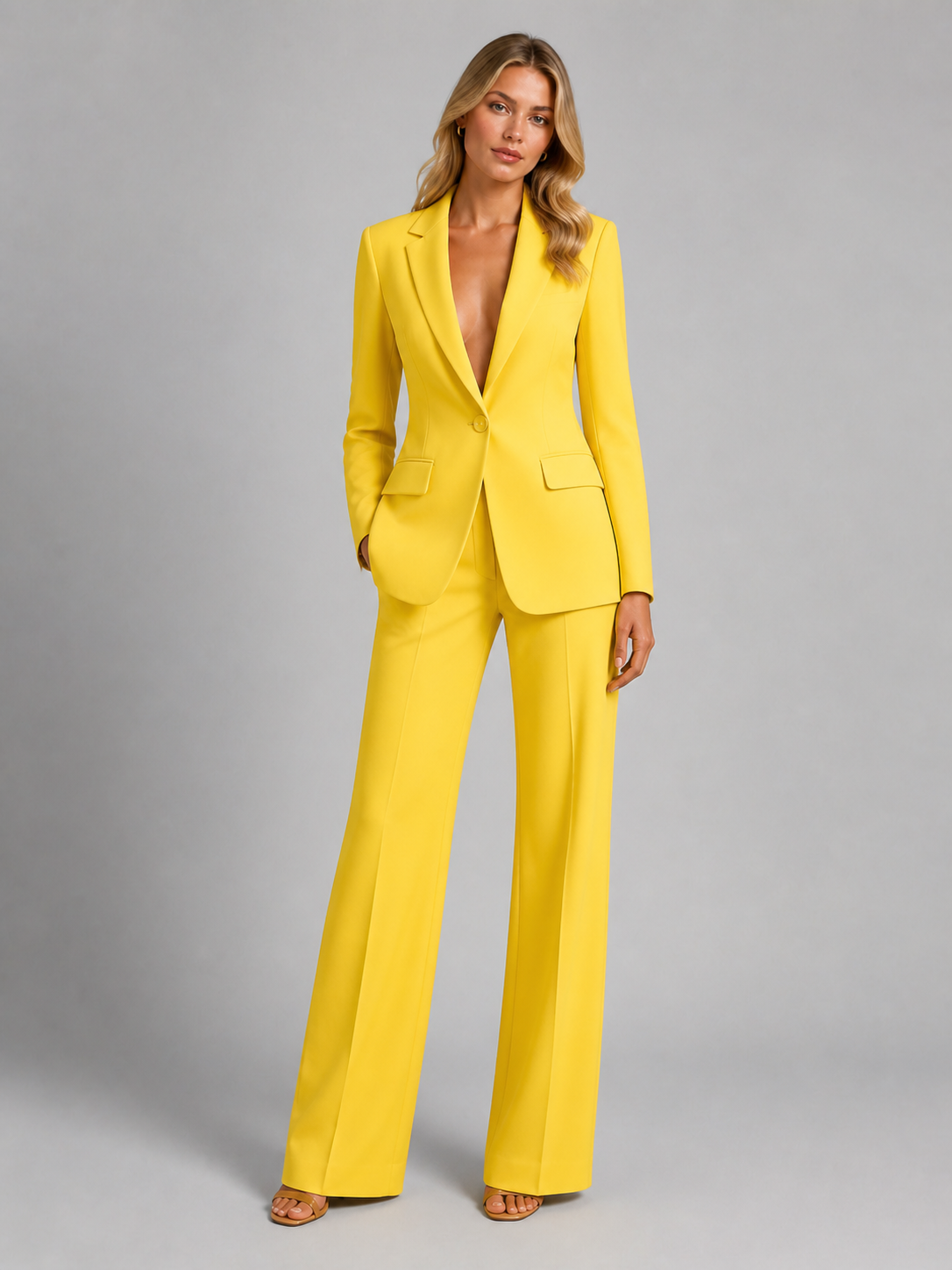 Genevieve | Office Clothes For Women Tailored Blazer Trouser Set