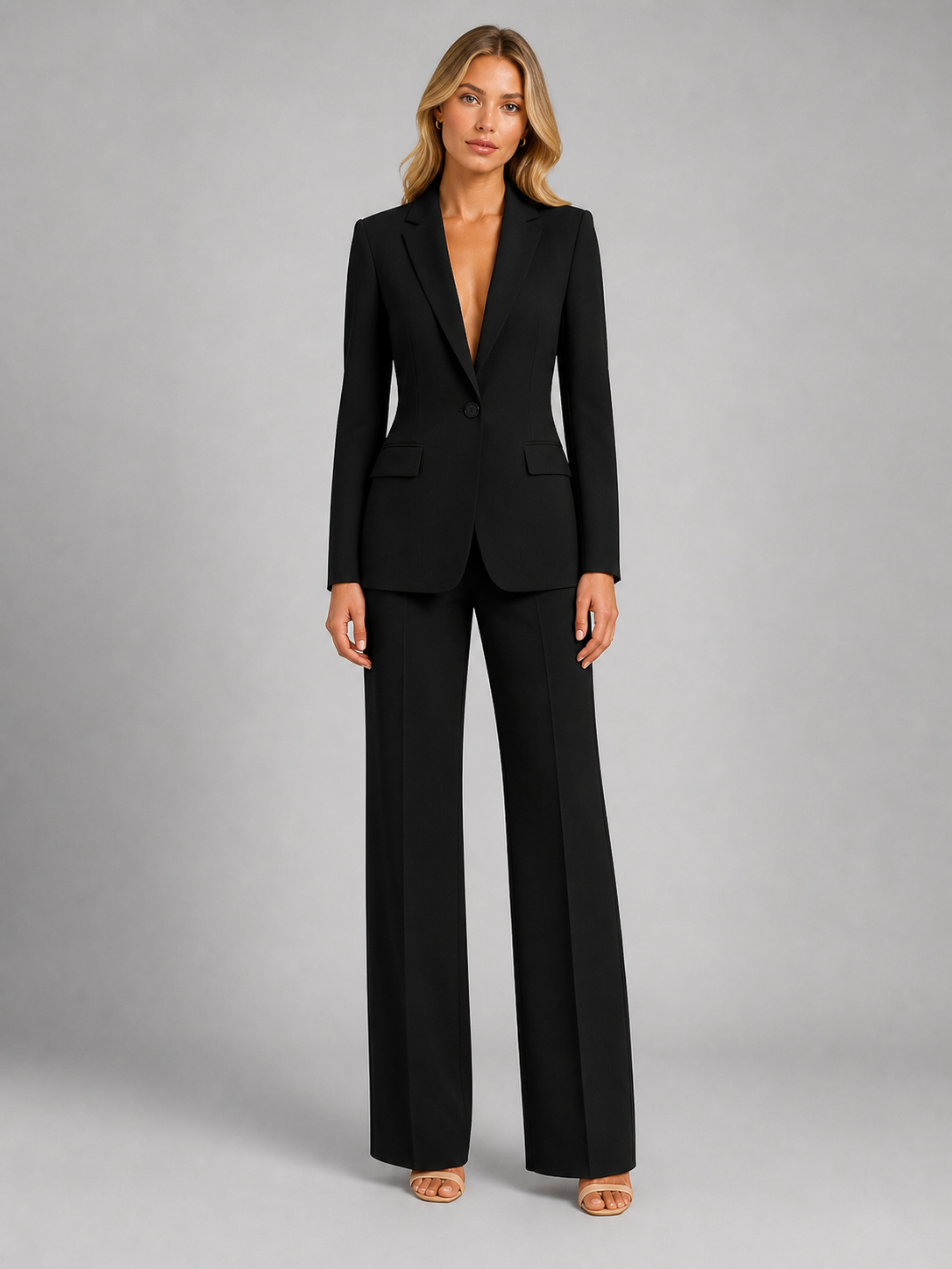 Genevieve | Office Clothes For Women Tailored Blazer Trouser Set