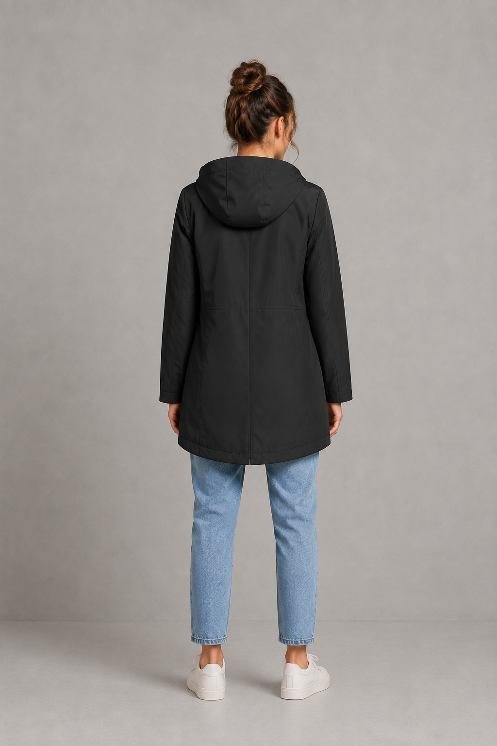 Rosaline | Waterproof Long Hooded Rain Coat for Winter