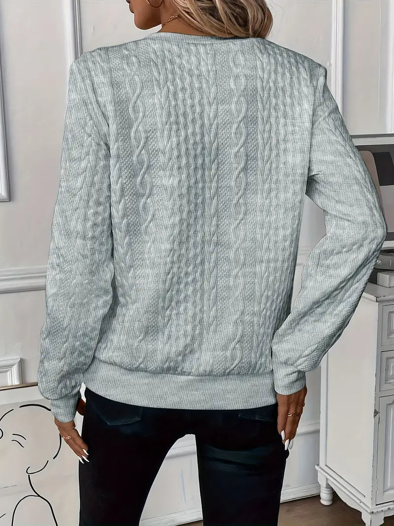 Hermione | Cable Knit Half Zip Chunky Knitted Sweater