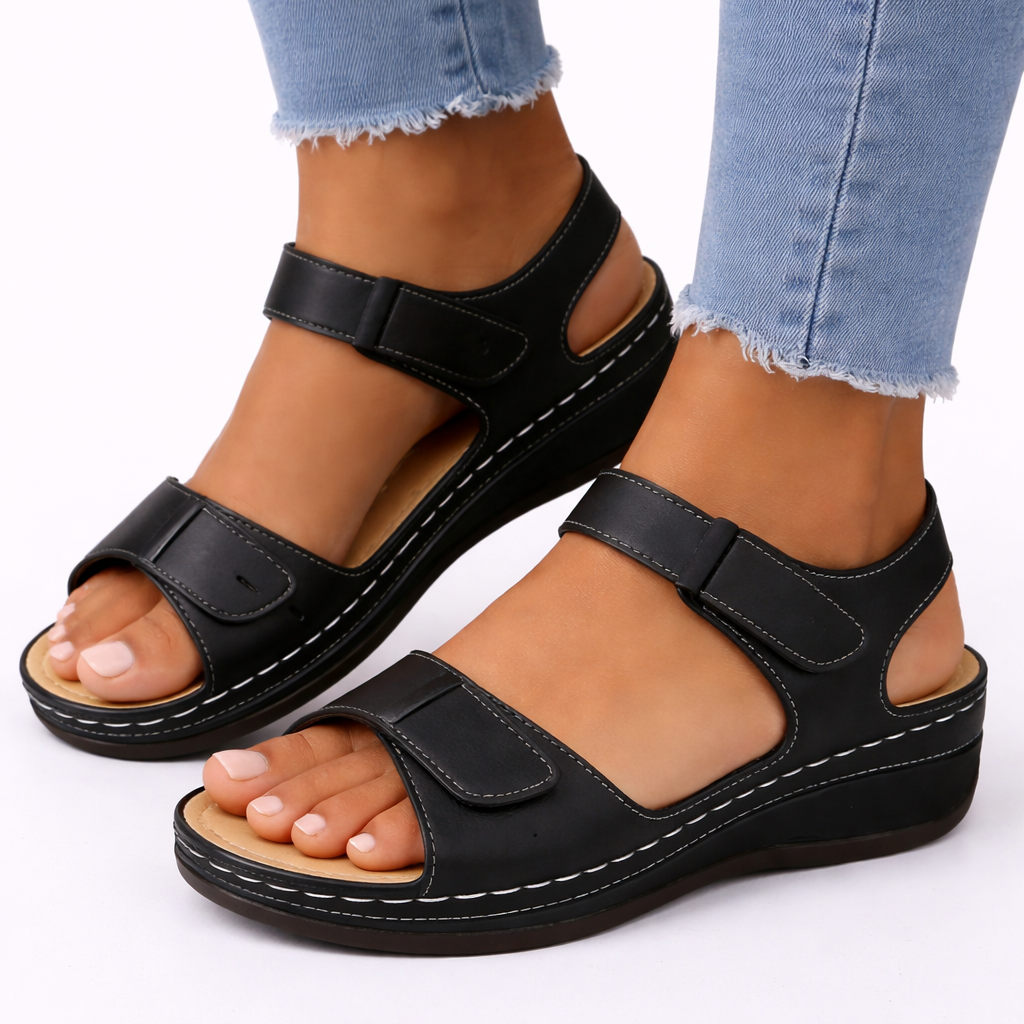 Ophelia | Comfortable Wedge Heels For Wide Feet Summer Sandals