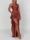 Honorine | Satin Slip Dress Maxi Elegant Wedding Guest