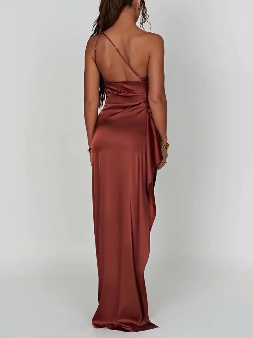 Honorine | Satin Slip Dress Maxi Elegant Wedding Guest