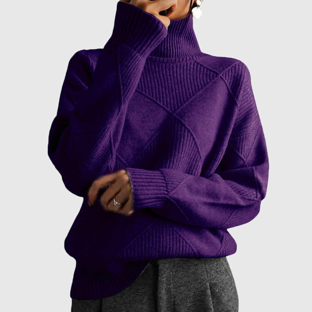 Oriane | Women's Turtleneck Sweater Dress for Layering & Work