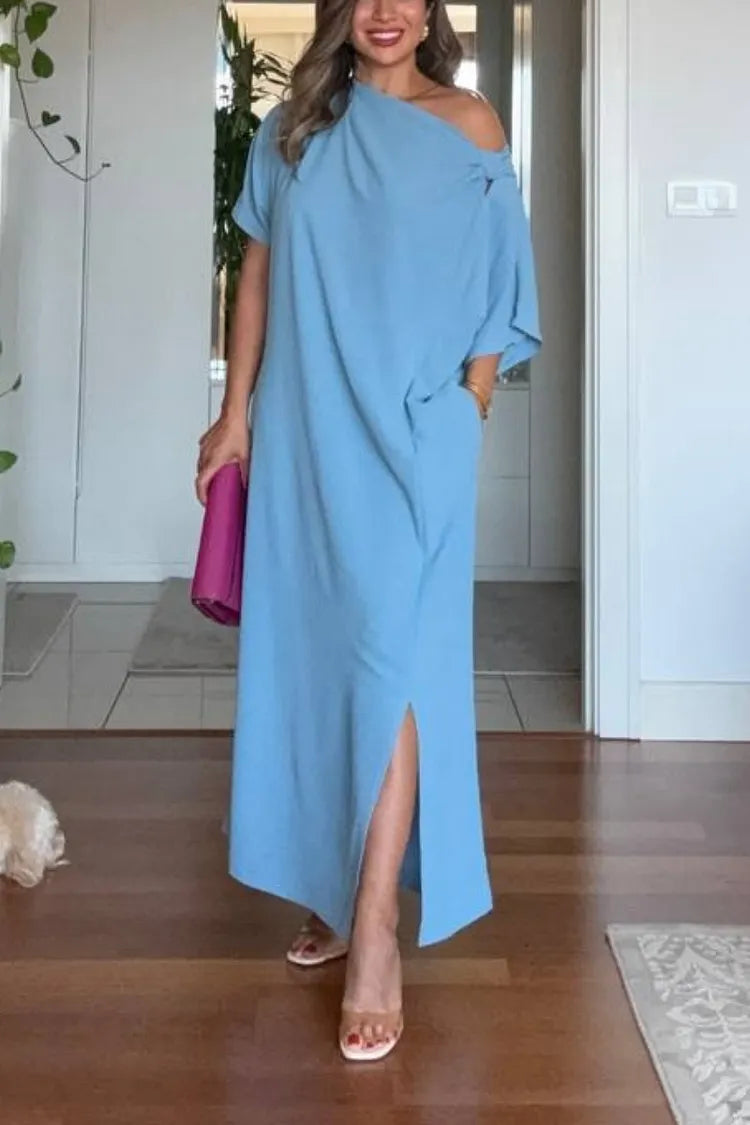 Mirabelle | Asymmetrical One-Shoulder Maxi Dress