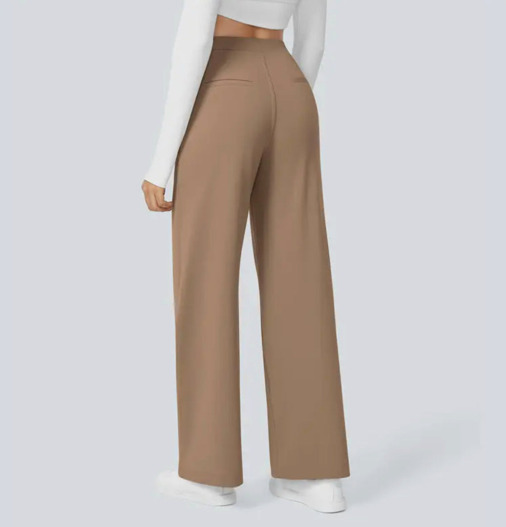 Octavia | Women Wide Leg Trousers High Waist Tailored Casual