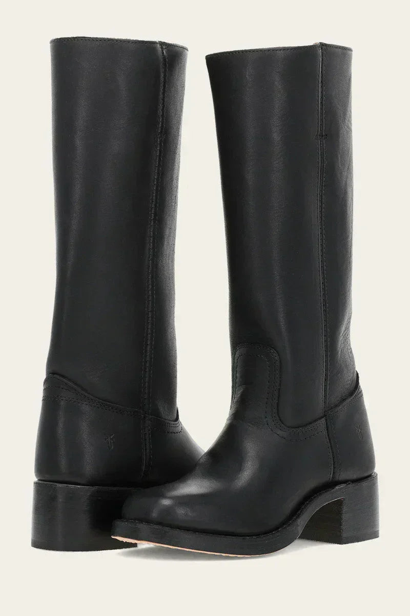 Celeste | Womens Motorcycle Boots in Western Leather