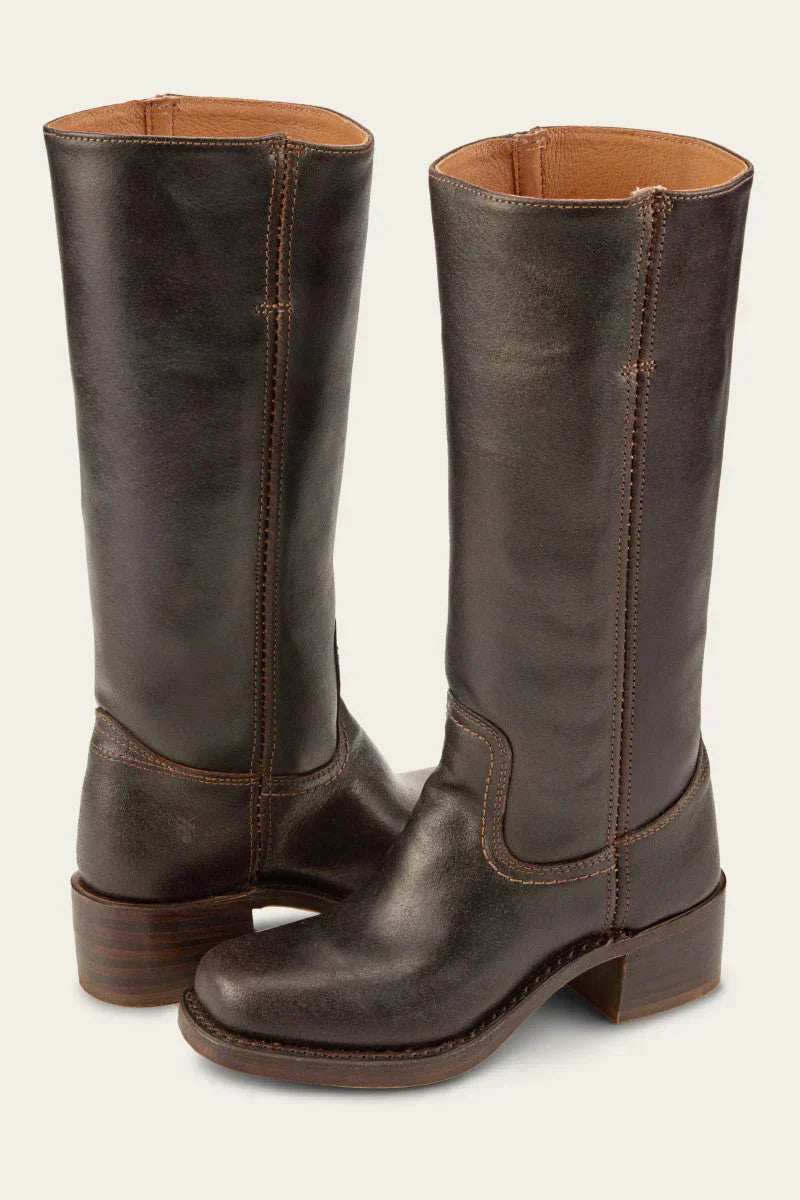 Celeste | Womens Motorcycle Boots in Western Leather