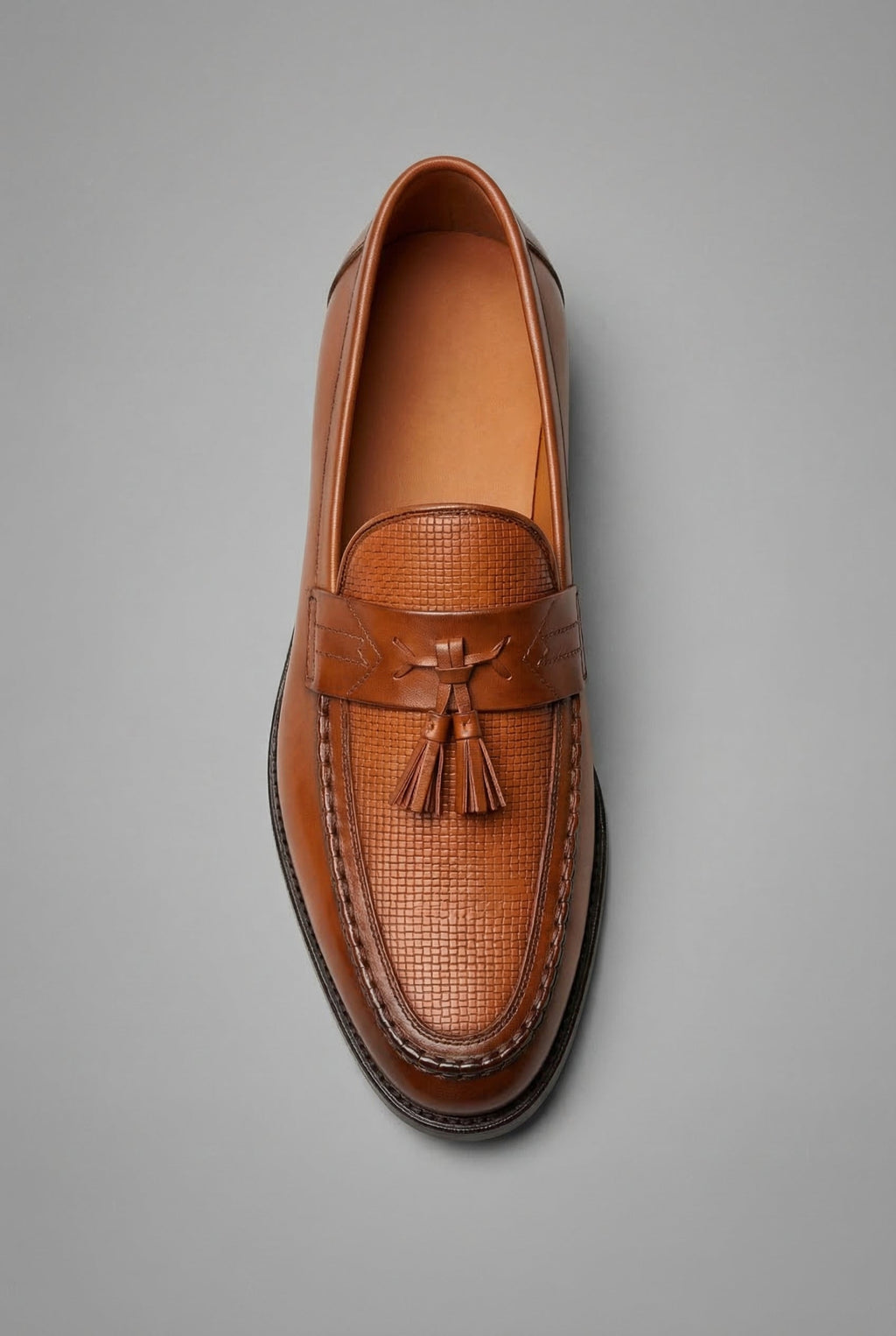 Bastian | Woven Tassel Slip On Loafers Smart Casual Footwear