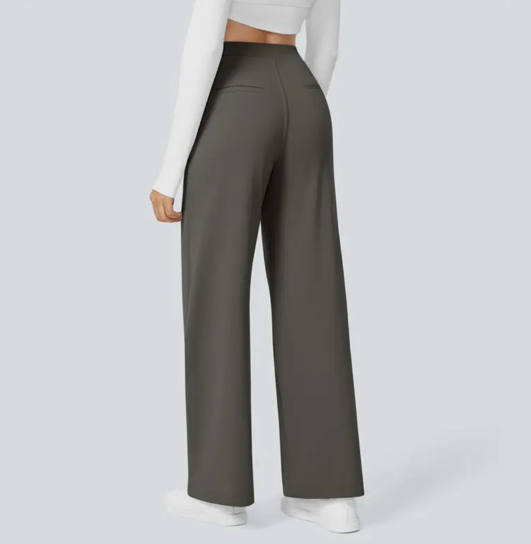 Octavia | Women Wide Leg Trousers High Waist Tailored Casual