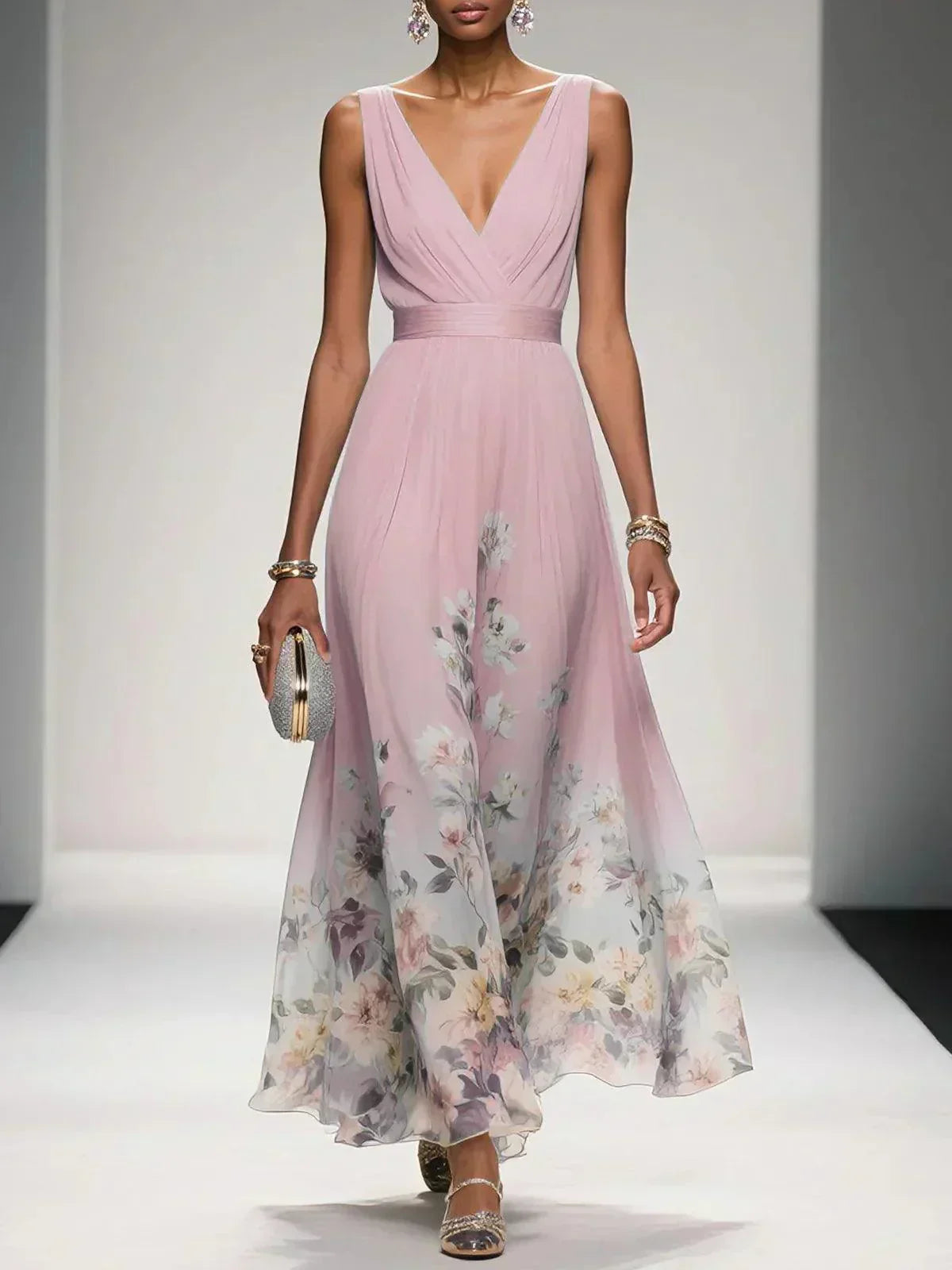 Fenella | Spring Summer Floral Wedding Guest Dress For Women — Pink